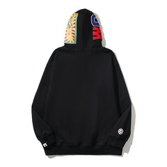 Bathing Ape Hoodie Embroidery Solid Color Sweater Men