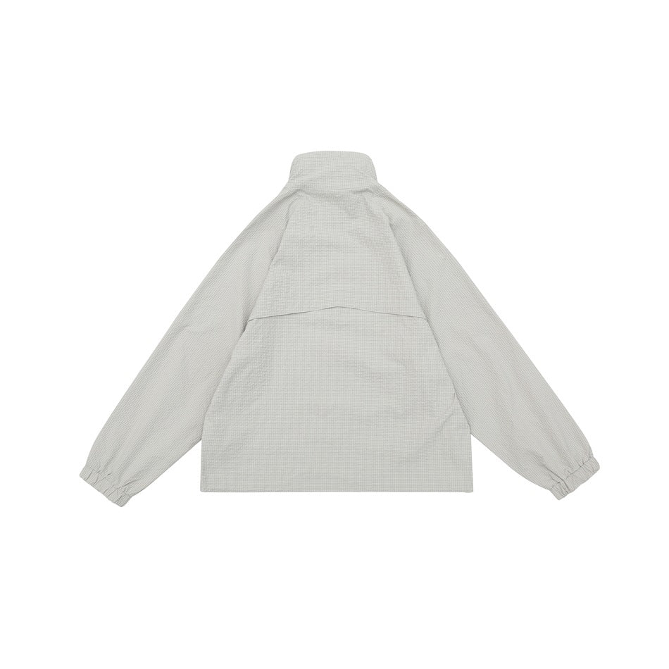 Unisex Jacket Retro Pullover Jacket Stand Collar Coat