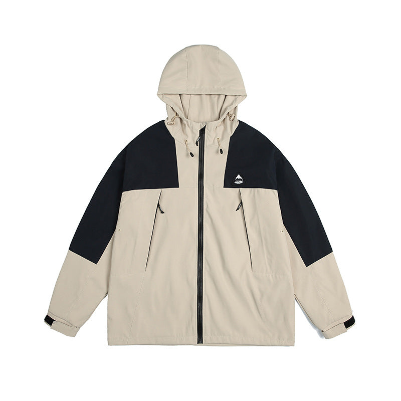 Unisex Jacket Shell Jacket Loose Hooded Coat Mechanical Style Jacket