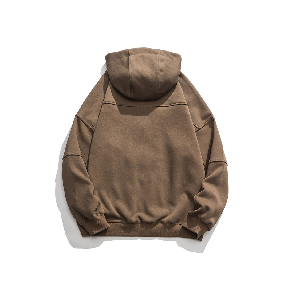 Unisex Jacket Retro Cardigan Hoodie Loose Spring and Autumn Coat