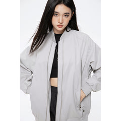 Unisex Jacket Zipper Decorations Vintage Overalls Jacket Men and Women Loose Jacket