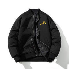 Men Vintage Jackets Trendy Baseball Jacket Flight Jacket Embroidered Cotton Jacket