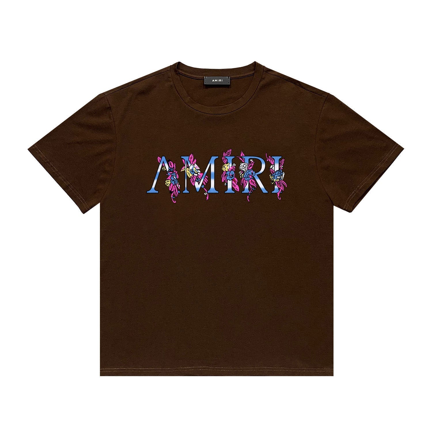 Amiri T Shirt Casual Hip Hop High Street round Neck Short Sleeve T-shirt