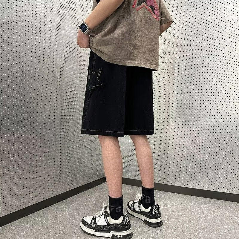 Men Jeans Hiphop XINGX Shorts Men's Summer Casual Oversize