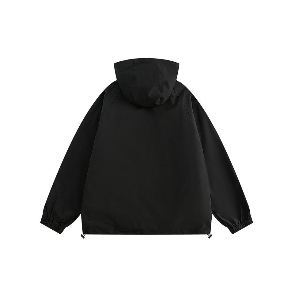 Unisex Jacket Retro Mechanical Style Shell Jacket Boys Hooded Jacket
