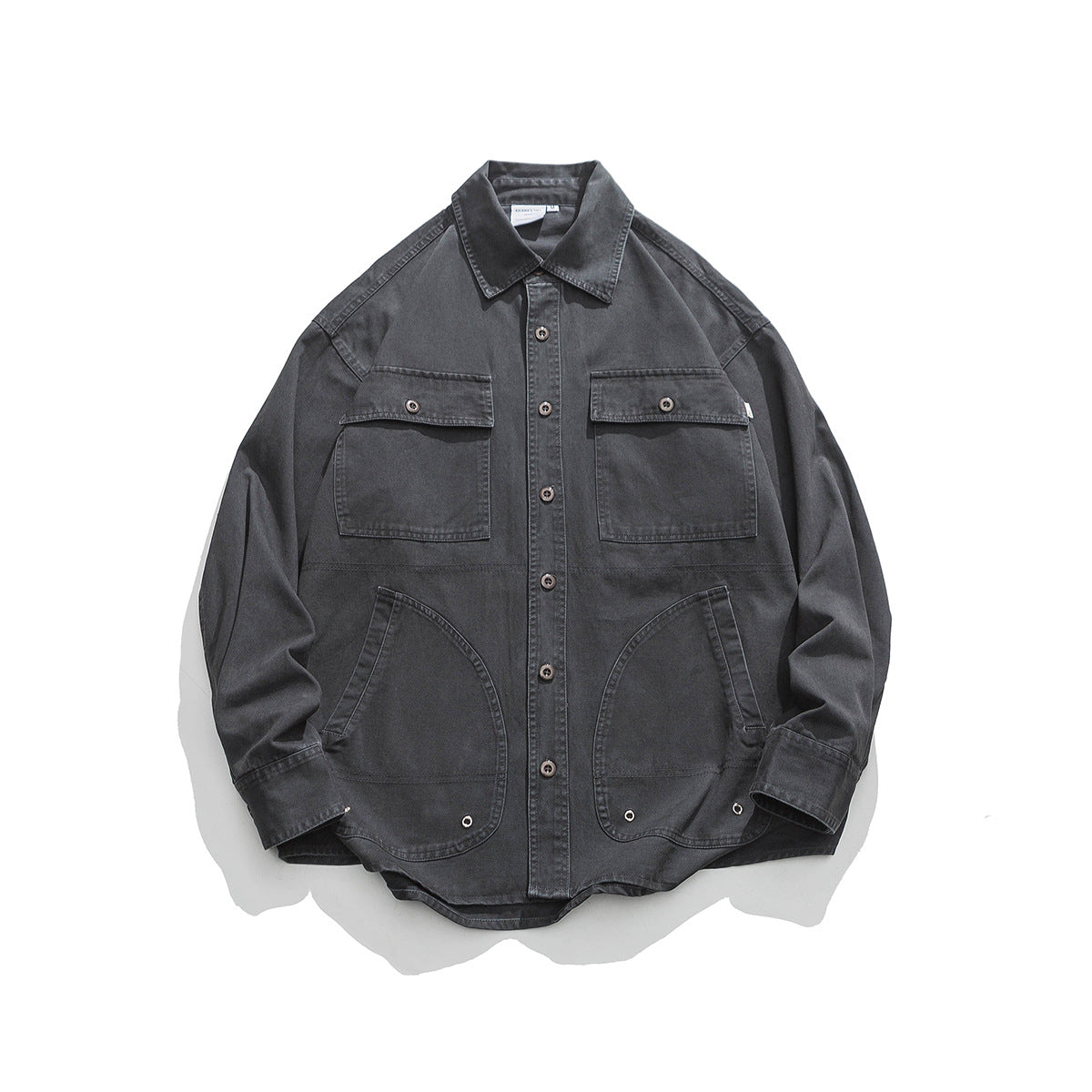 Unisex Jacket Loose Multi-Pocket Workwear Jacket