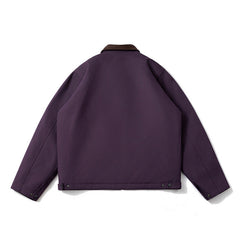 Mens Vintage Jackets Vintage Lapel Jacket Padded Color Matching Cotton Clothing