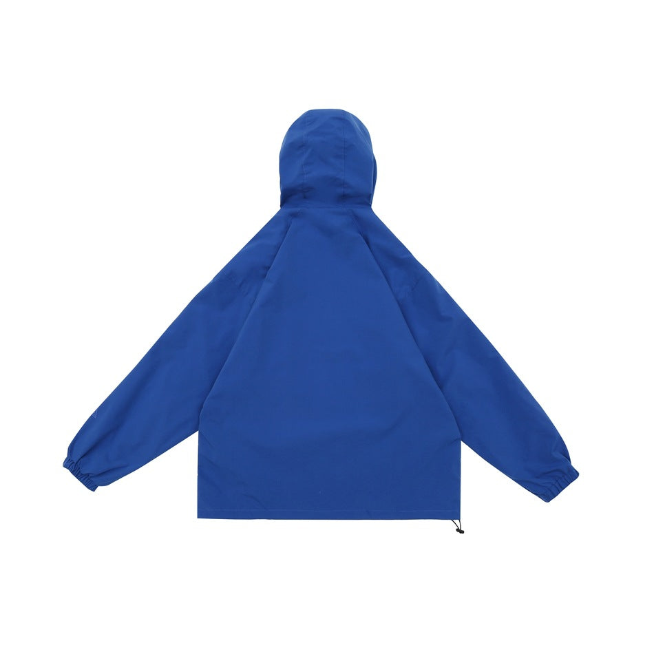 Unisex Jacket Shell Jacket Waterproof Hooded Jacket Men and Women Couple Sports Jacket