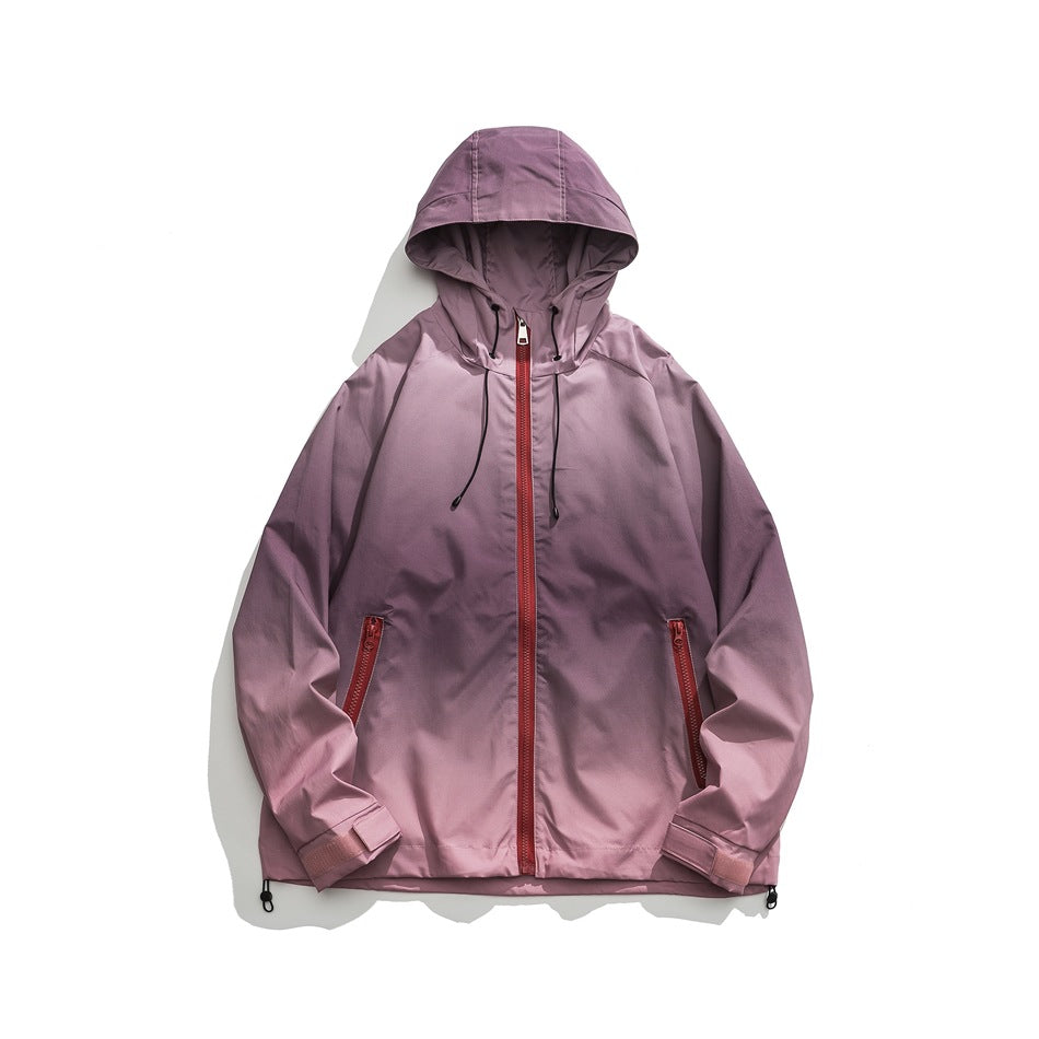 Unisex Jacket Cardigan Hooded Jacket Men and Women Shell Jacket Loose Spring and Autumn Coat