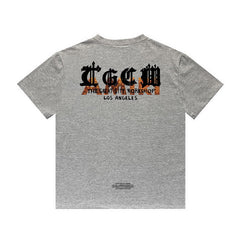 Amiri T Shirt Letter Print Casual Hip Hop round Neck Short Sleeve T-shirt