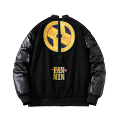 Men Vintage Jackets Jacket Padded Baseball Jacket Women's Contrasting Cotton Jacket