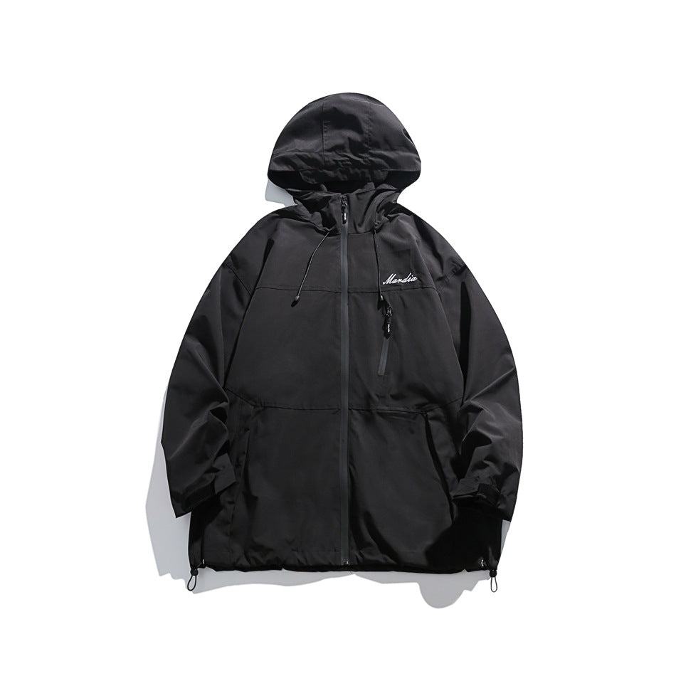 Unisex Jacket Mechanical Style Outdoor Jacket Coat Hooded Hooded Jacket