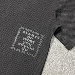 ADWYSD Always Do What You Should Do T Shirts Sun Roll Waffle Short Sleeves