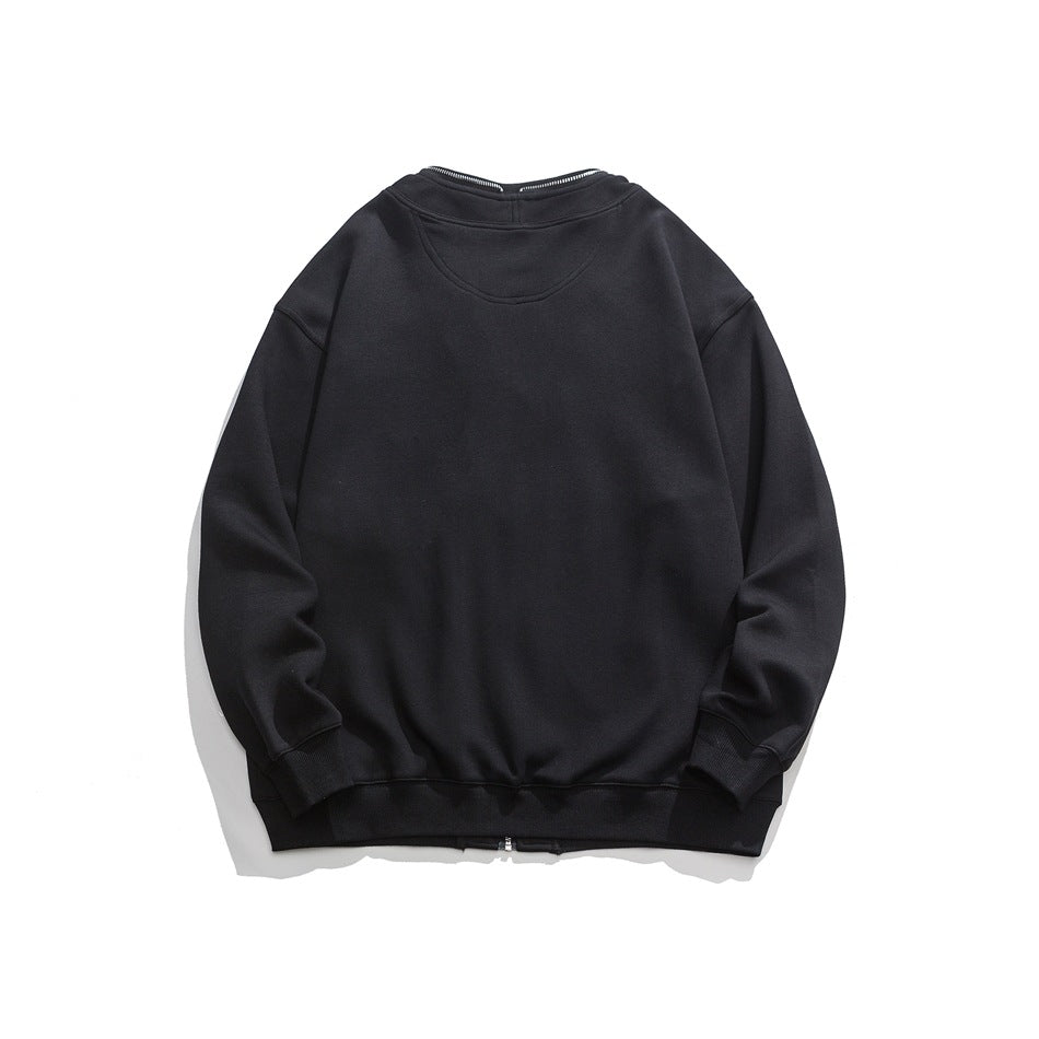 Unisex Jacket Cardigan Sweater Men's and Women's Jacket Boys Spring and Autumn Baggy Coat