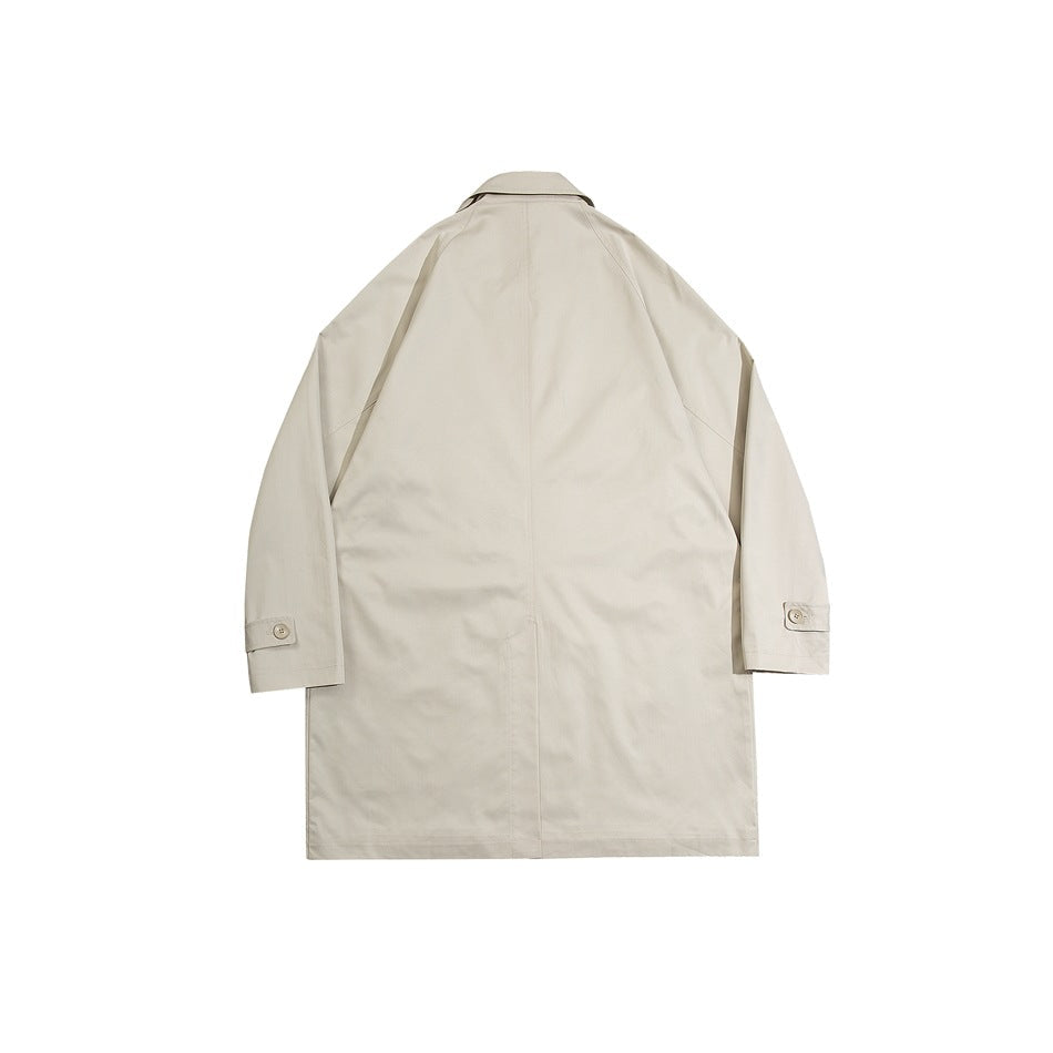 Unisex Jacket Retro Workwear Mid-Length Loose Fall Winter Coat