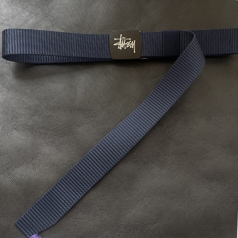 Stussy Belt Canvas Belt Nylon Casual Braided Belt