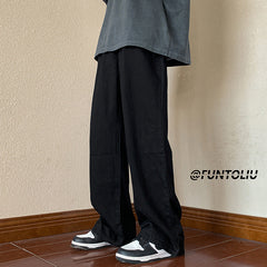 Men Jeans Retro Pants Oversize Army Green Jeans