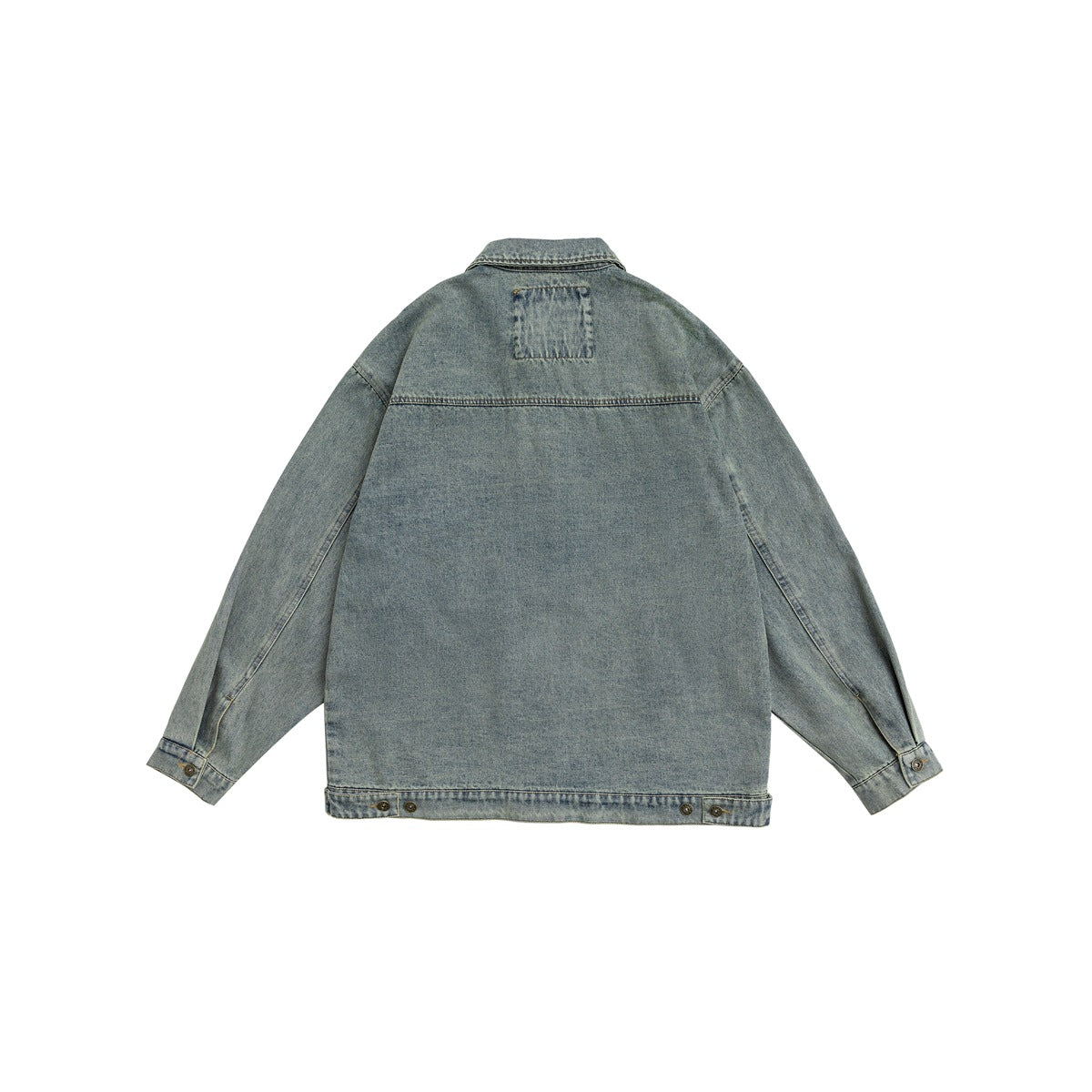 Unisex Jacket Denim Jacket Men and Women Couple Jacket Washed Top