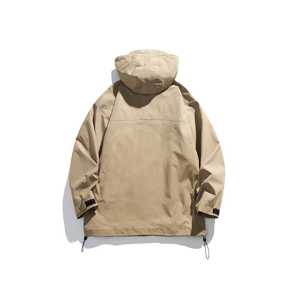 Unisex Jacket Mechanical Style Outdoor Jacket Coat Hooded Hooded Jacket