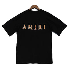 Amiri T Shirt Tiger Pattern Letter Print