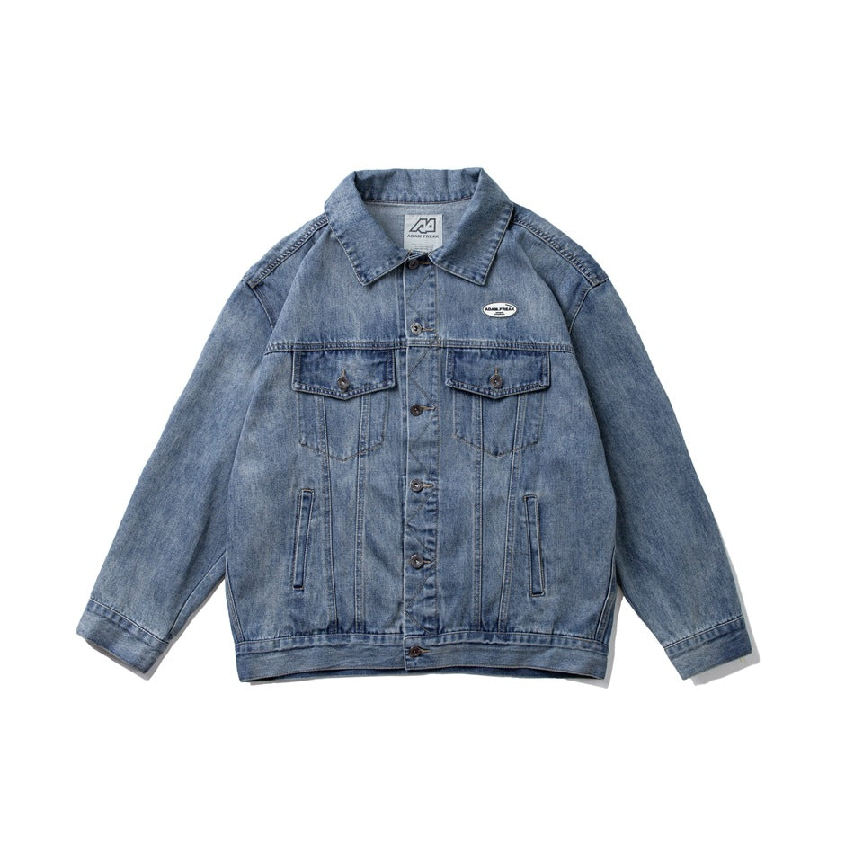 Unisex Jacket Vintage Denim Jacket Men's Business Shirt Jacket
