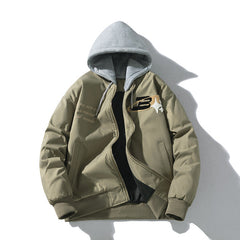 Men Vintage Jackets Baseball Jacket Flight Suit Towel Embroidered Jacket