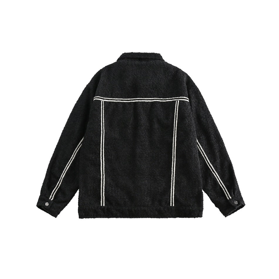 Unisex Jacket Vintage Jacket Loose Spring and Autumn Coat