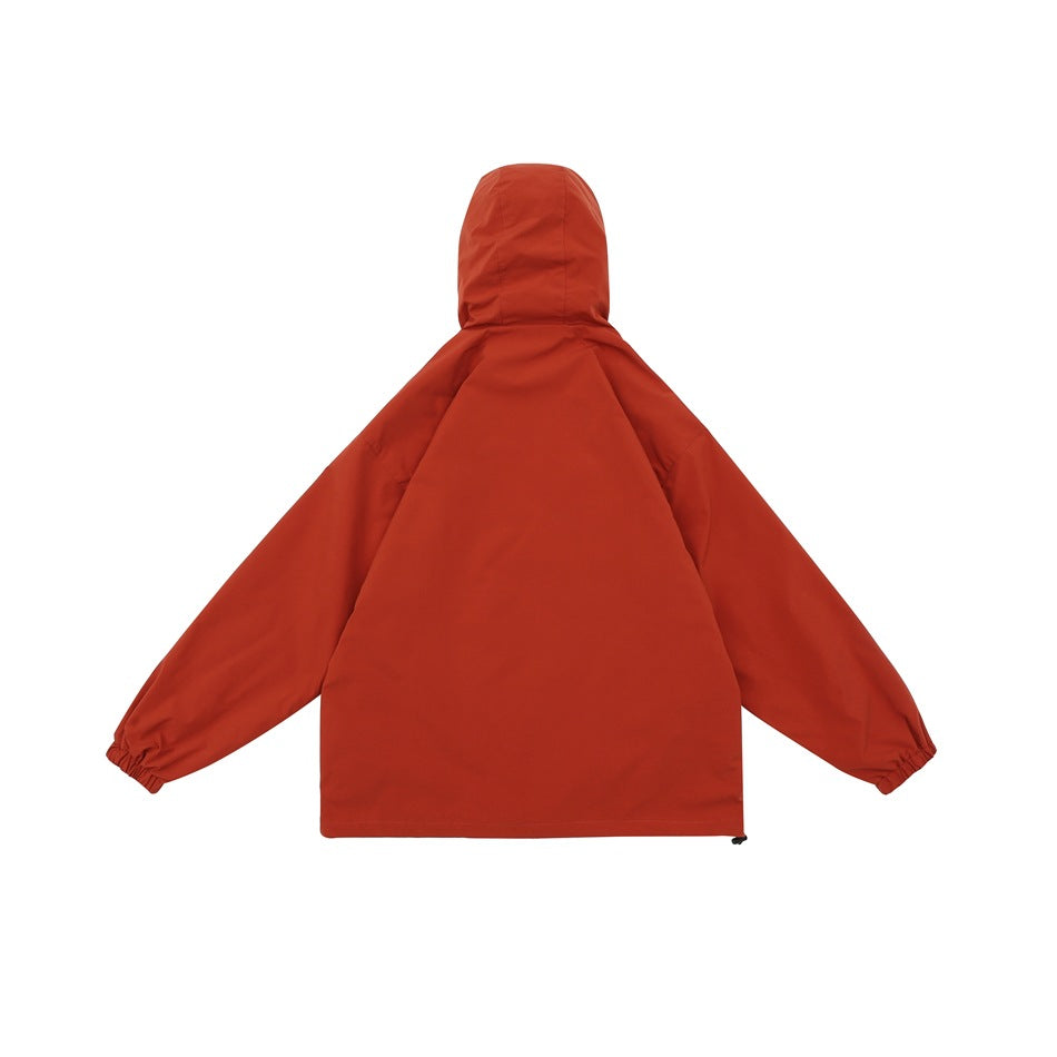 Unisex Jacket Shell Jacket Waterproof Hooded Jacket Men and Women Couple Sports Jacket