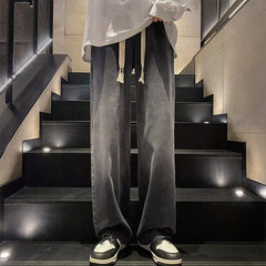 Men Jeans Oversize Straight Pants Summer