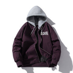 Men Vintage Jackets Spring Simple Embroidered Baseball Suit Flight Suit