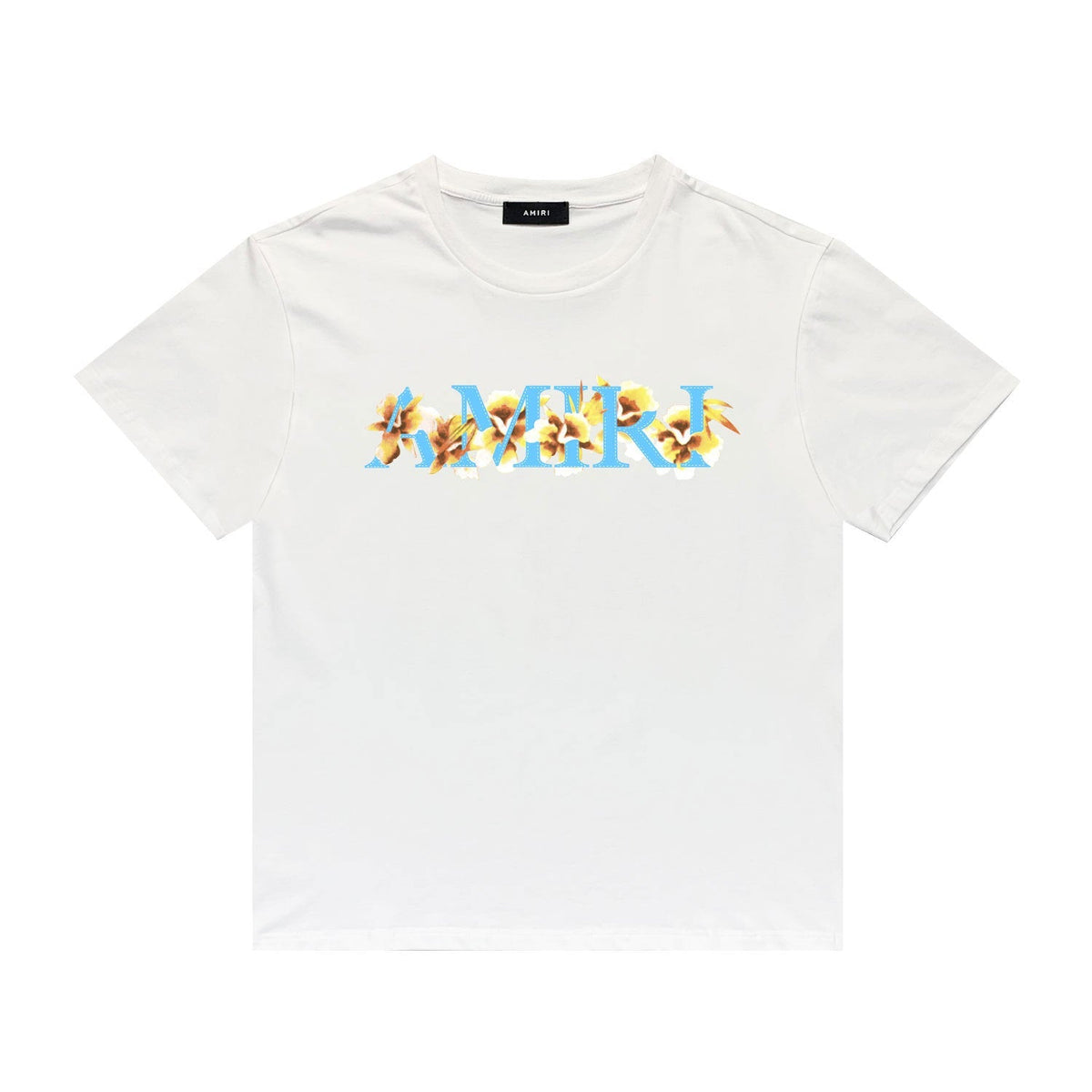 Amiri T Shirt Flower Print Casual Hip Hop Short Sleeve T-shirt