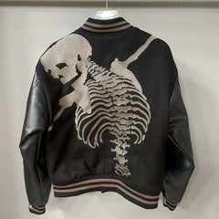 Godspeed Jacket  Baseball Jersey Jacket Embroidered Loose Stand Up Collar