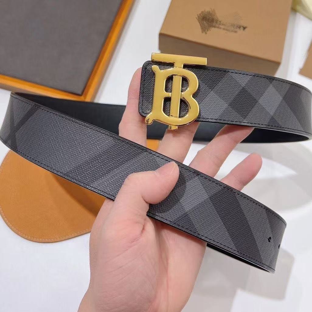 Mens Fashion Belt Premium Sense Personality Plaid