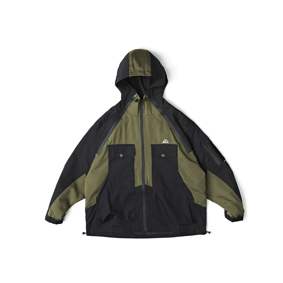 Unisex Jacket Vintage Hooded Hooded Jacket Outdoor Jacket Coat