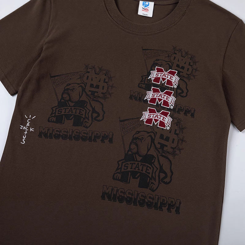 Travis Scott T-Shirt TRAVIS SCOTT Short Sleeve Summer KAWS Hip Hop T-Shirt