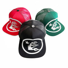 Hellstar Hat Embroidered Baseball Cap Sun Hat Flat Edge Cap