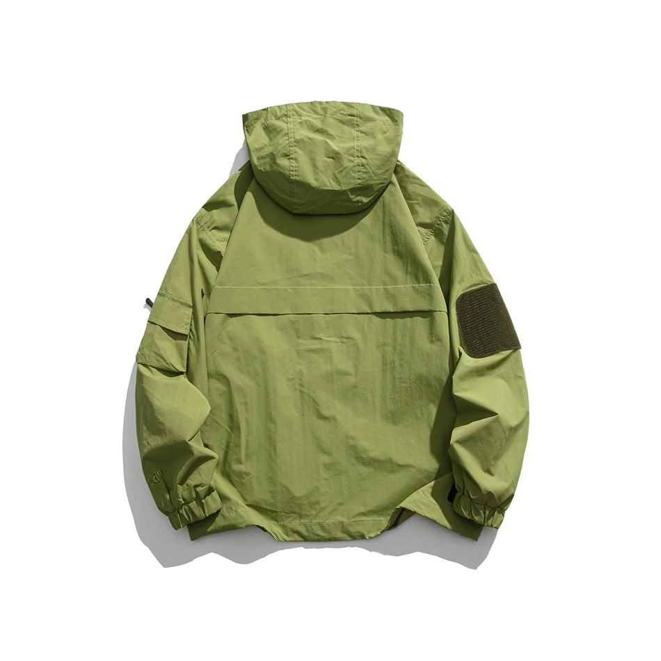 Unisex Jacket Jacket Loose Hooded Jacket Men and Women Couple Functional Style Jacket