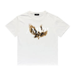 Amiri T Shirt Eagle Print Casual Round Neck