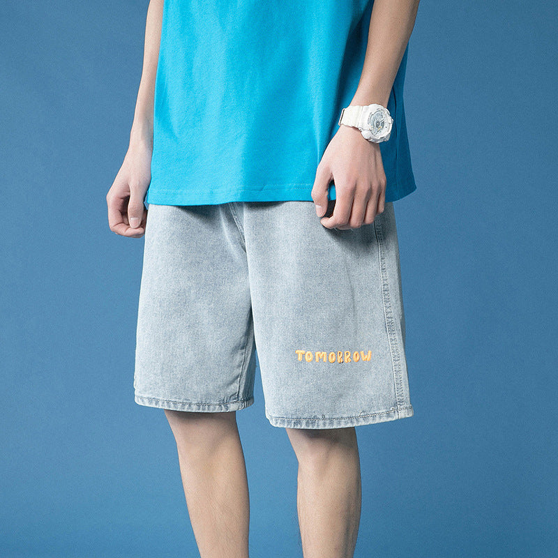 Men Jeans Shorts Loose Casual Shorts