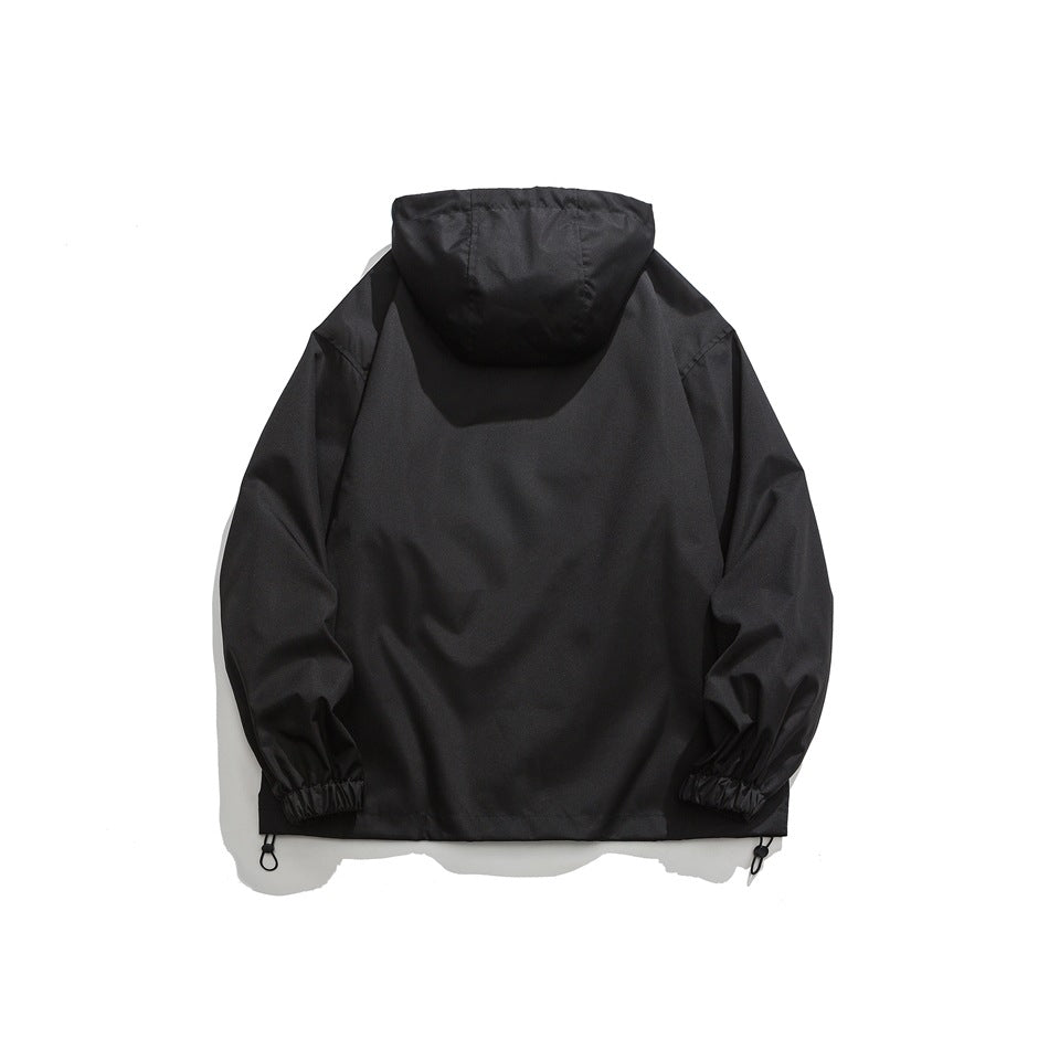 Unisex Jacket Autumn Coat Shell Jacket Hooded Hooded Jacket