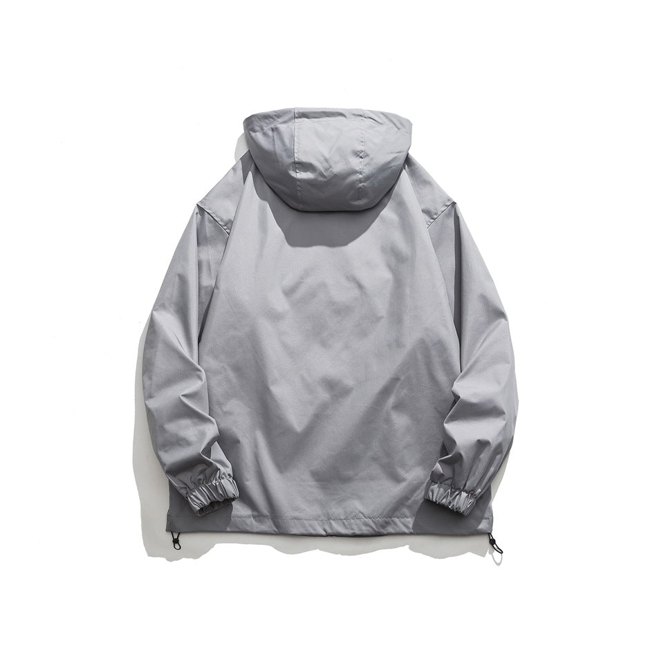 Unisex Jacket Autumn Coat Shell Jacket Hooded Hooded Jacket