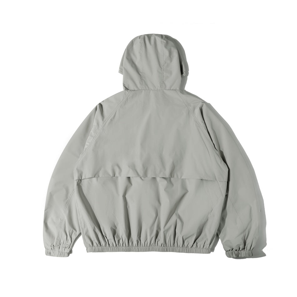 Unisex Jacket Shell Jacket Wind-Resist Tool Windproof Hooded Jacket