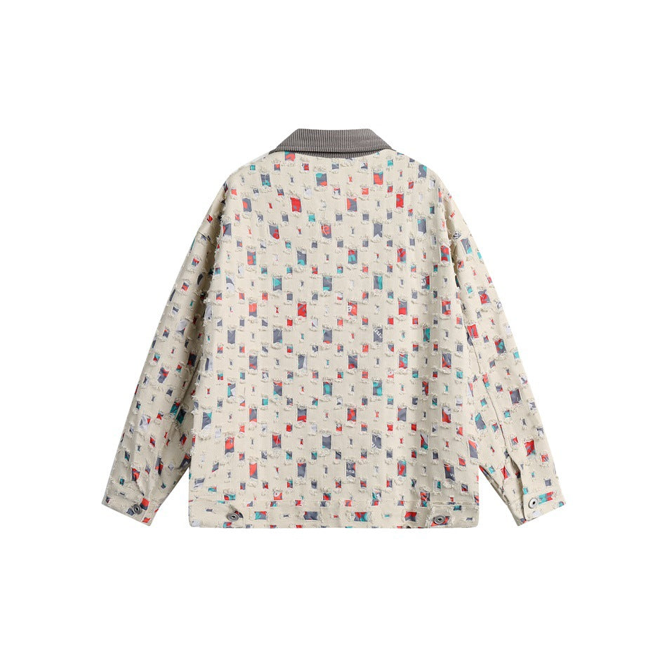Unisex Jacket Vintage Loose Lapels Jacket for Men and Women Same Coat Spring and Autumn