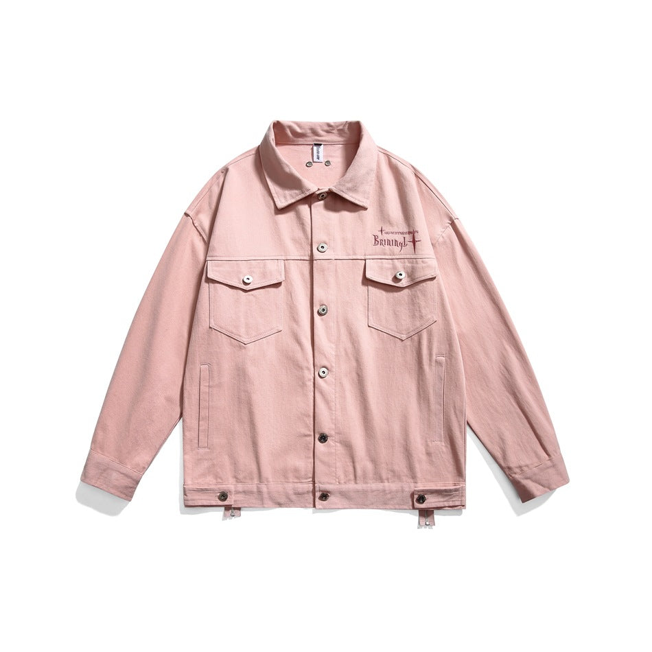 Unisex Jacket Vintage Zipper Loose Jacket