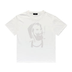 Amiri T Shirt Letter Print Casual Hip Hop High Street round Neck Short Sleeve T-shirt