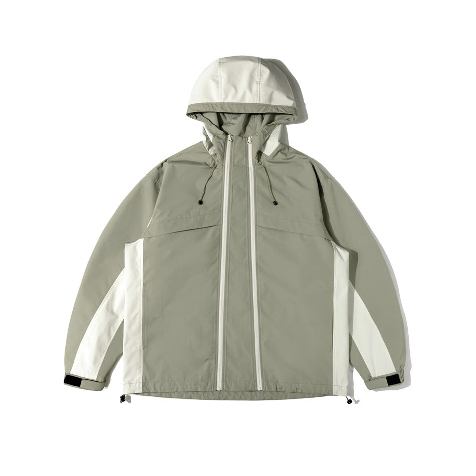 Unisex Jacket Shell Jacket Windproof Hood Jacket