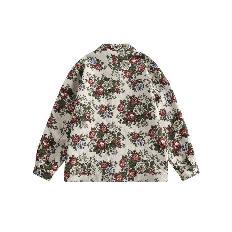 Unisex Jacket Stand Collar Jacket Baggy Coat