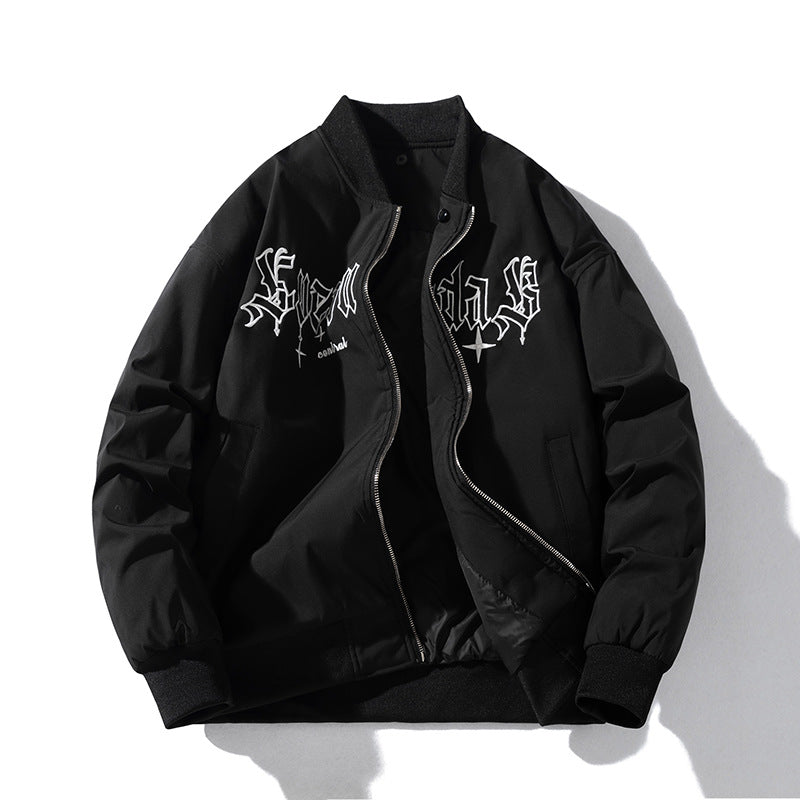 Men Vintage Jackets Baseball Suit Flight Suit Embroidered Jacket Top