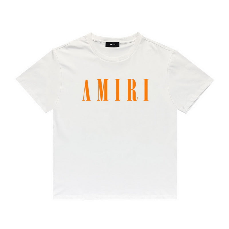 Amiri T Shirt Letter Printed Round Neck