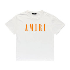 Amiri T Shirt Letter Printed Round Neck
